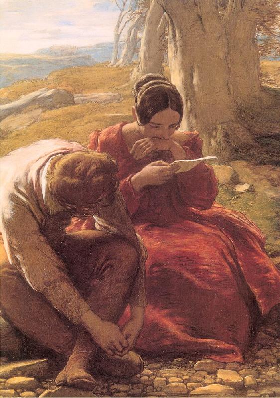 Mulready, William The Sonnet Sweden oil painting art